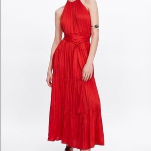 Zara halter maxi dress